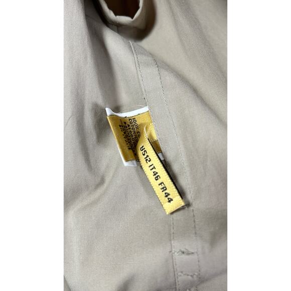 Donna Karan Collection Y2K Vintage Beige 100% Cotton Tailored Trench Coat, wrap - Picture 10 of 11